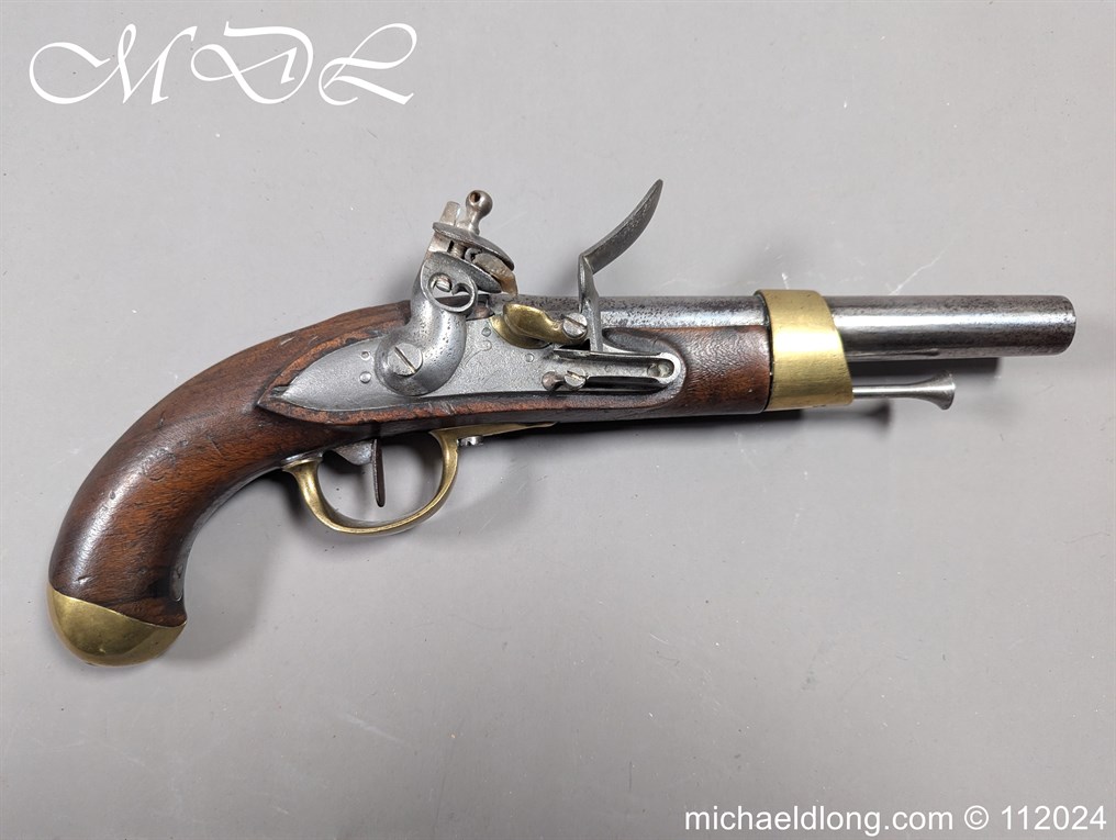 French Model AN XIII Flintlock Military Pistol