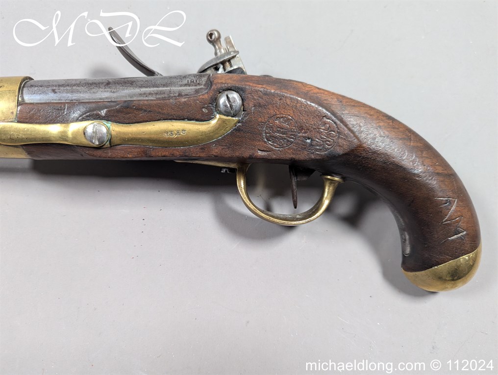 French Model AN XIII Flintlock Military Pistol - Image 23