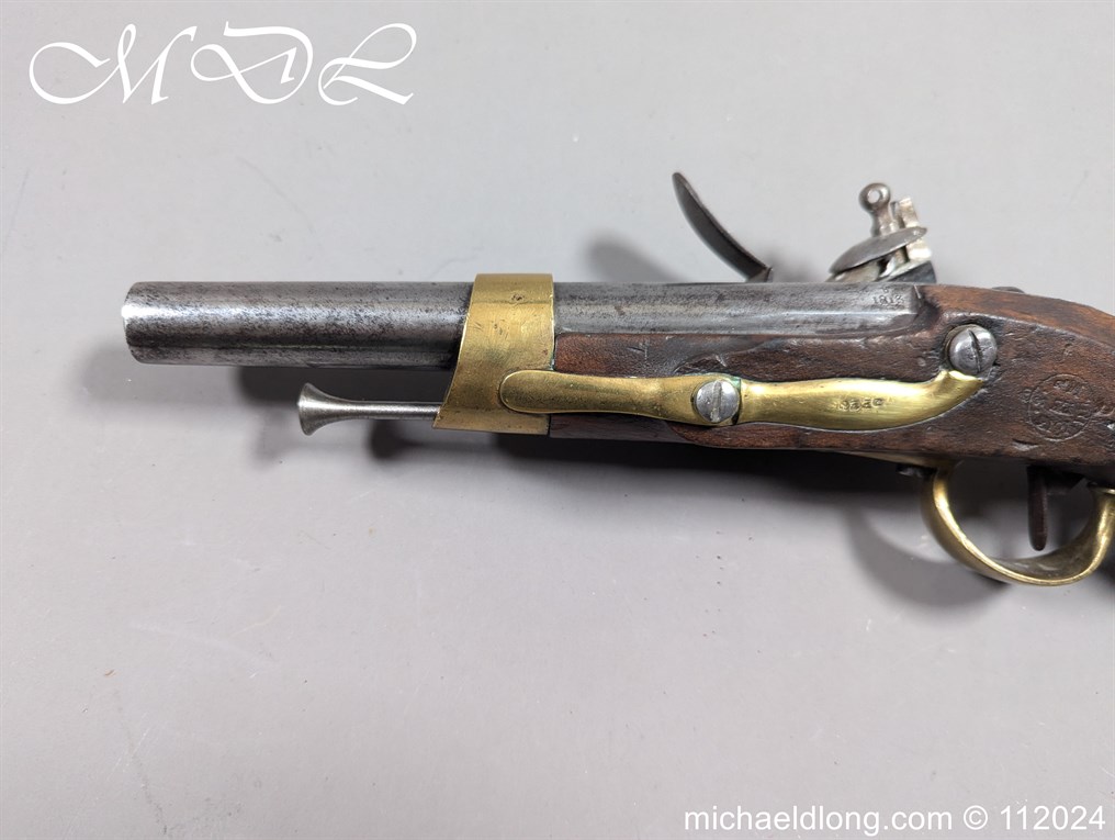 French Model AN XIII Flintlock Military Pistol - Image 22