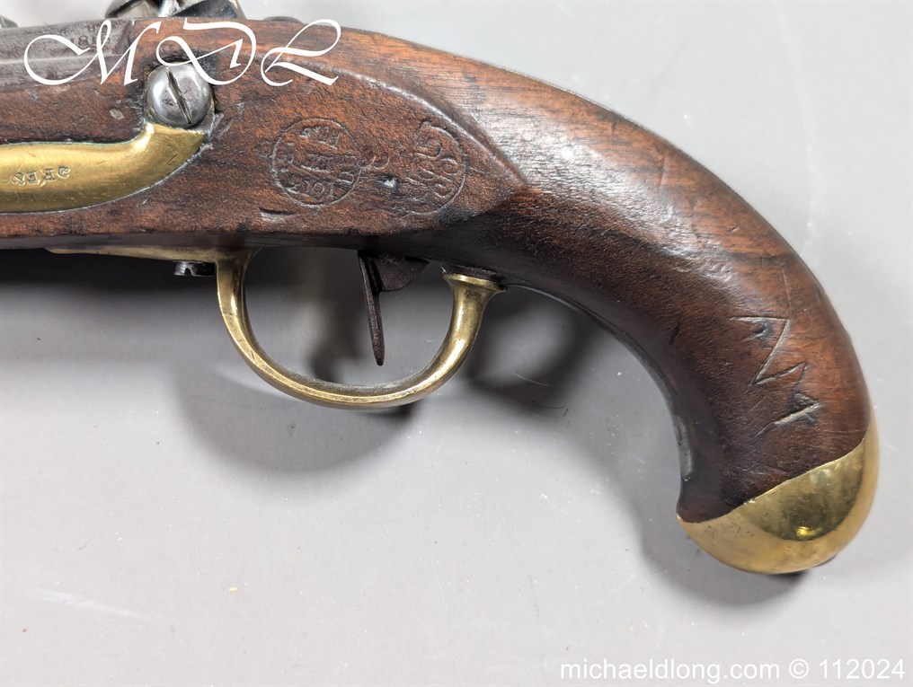French Model AN XIII Flintlock Military Pistol - Image 16