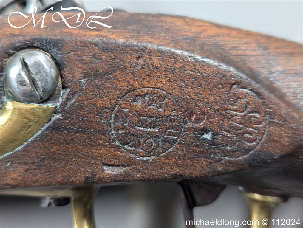 French Model AN XIII Flintlock Military Pistol - Image 12