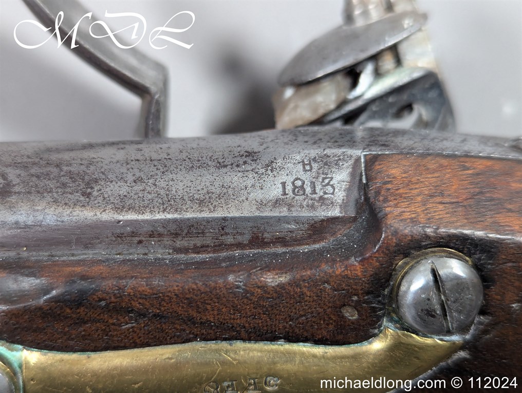 French Model AN XIII Flintlock Military Pistol - Image 10