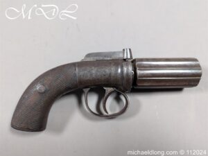 English Percussion Pepper Box Pistol