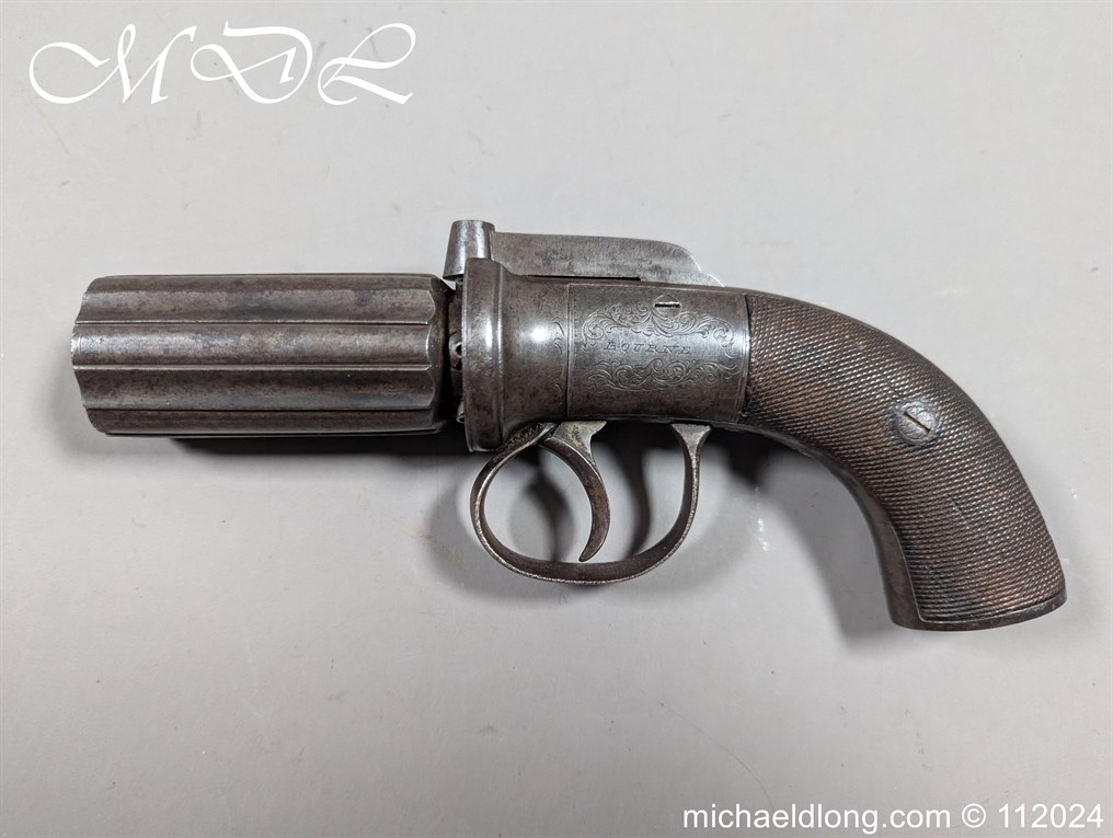 English Percussion Pepper Box Pistol - Image 18
