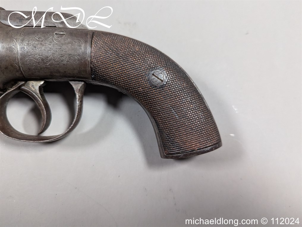 English Percussion Pepper Box Pistol - Image 17