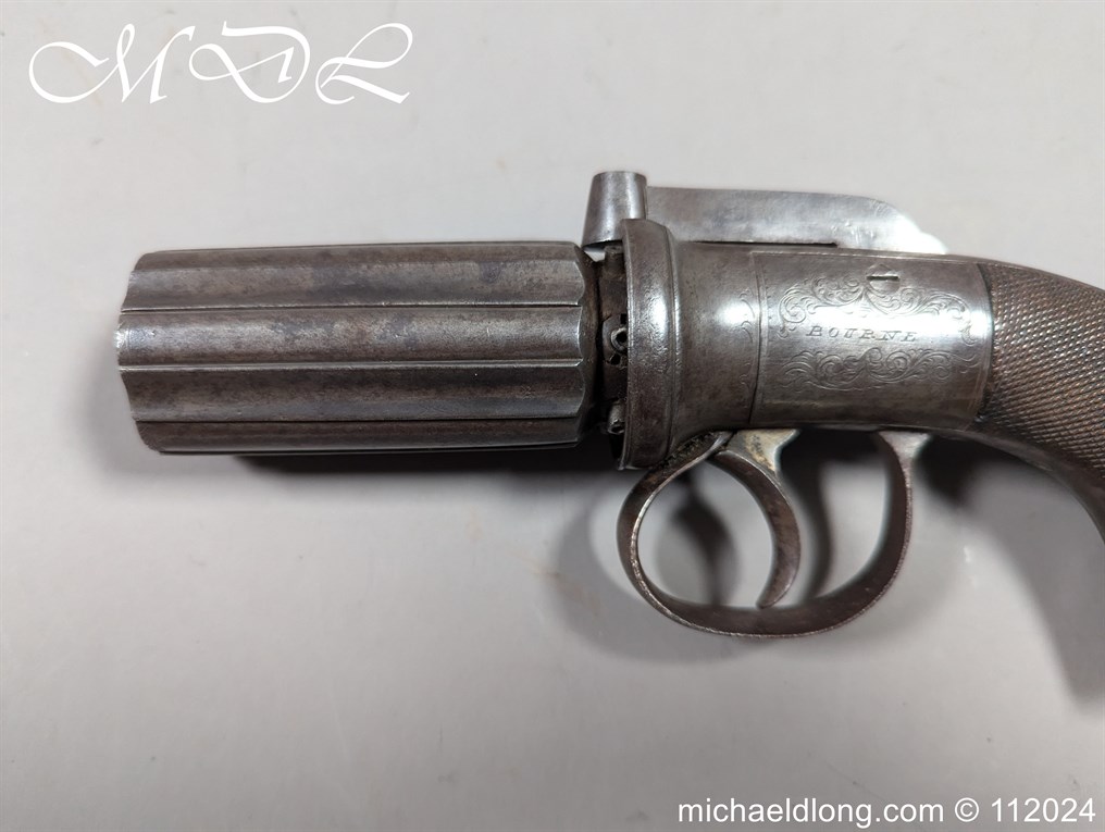 English Percussion Pepper Box Pistol - Image 16