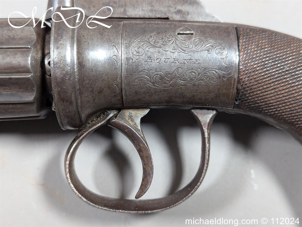 English Percussion Pepper Box Pistol - Image 14