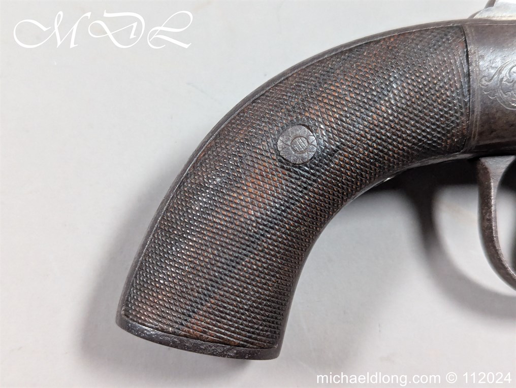 English Percussion Pepper Box Pistol - Image 12