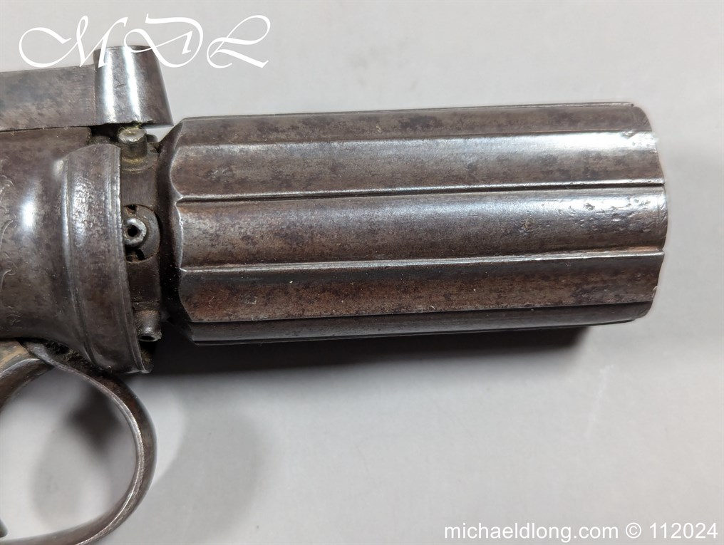 English Percussion Pepper Box Pistol - Image 10