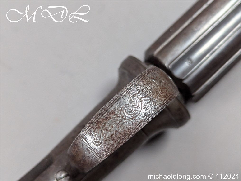 English Percussion Pepper Box Pistol - Image 9
