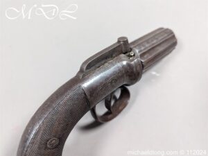 English Percussion Pepper Box Pistol