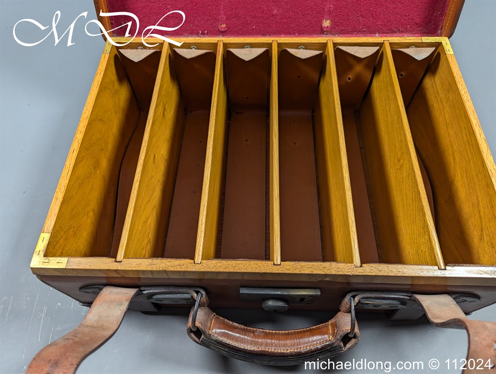 Purdey Brass Mounted Leather Cartridge Magazine - Image 2