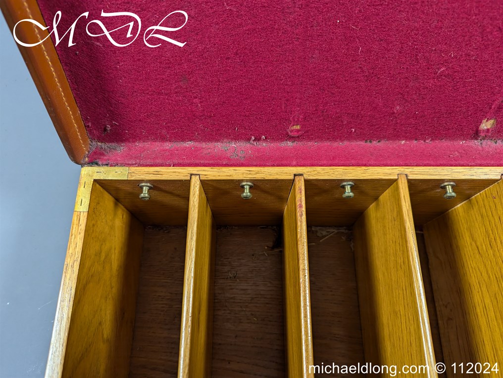 Purdey Brass Mounted Leather Cartridge Magazine - Image 19