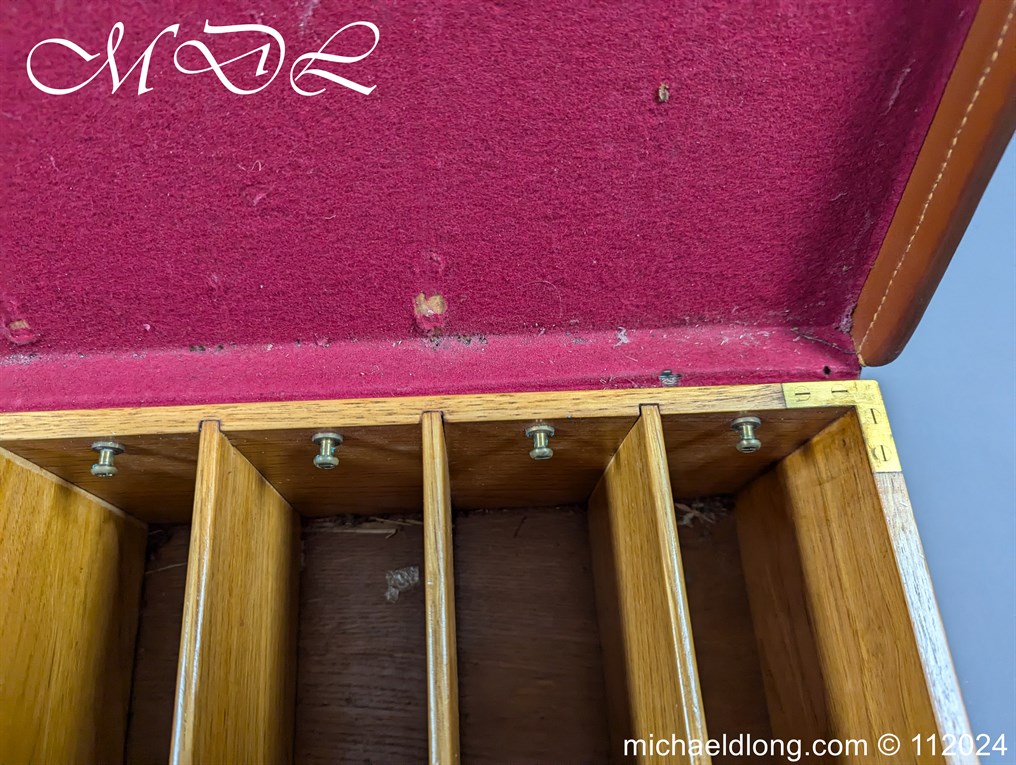 Purdey Brass Mounted Leather Cartridge Magazine - Image 18