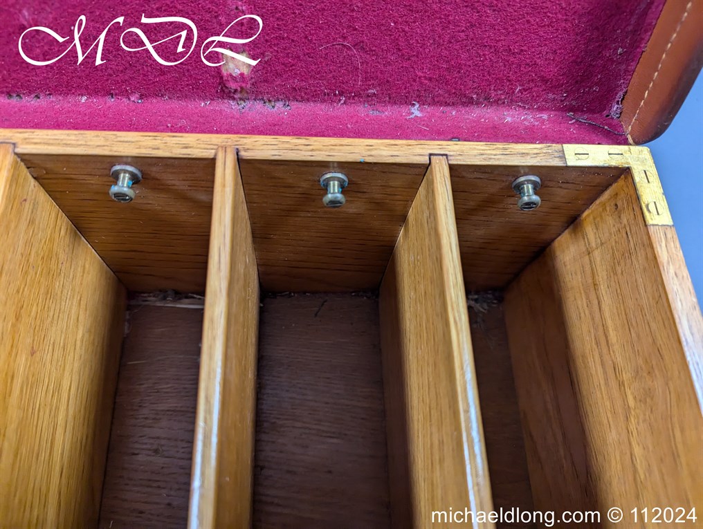 Purdey Brass Mounted Leather Cartridge Magazine - Image 15