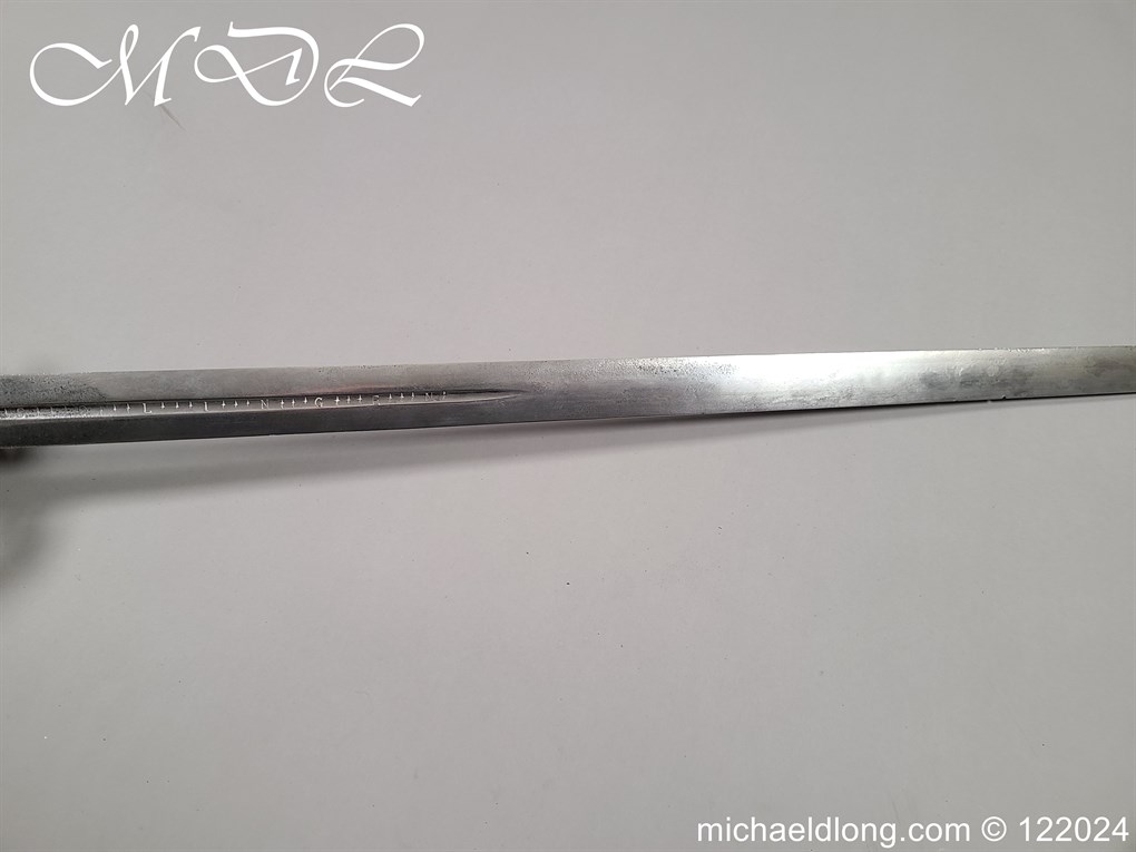 Scottish Basket Hilt Broad Sword c 1740 - Image 24