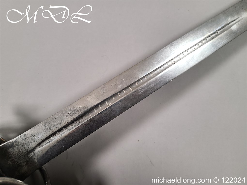 Scottish Basket Hilt Broad Sword c 1740 - Image 5