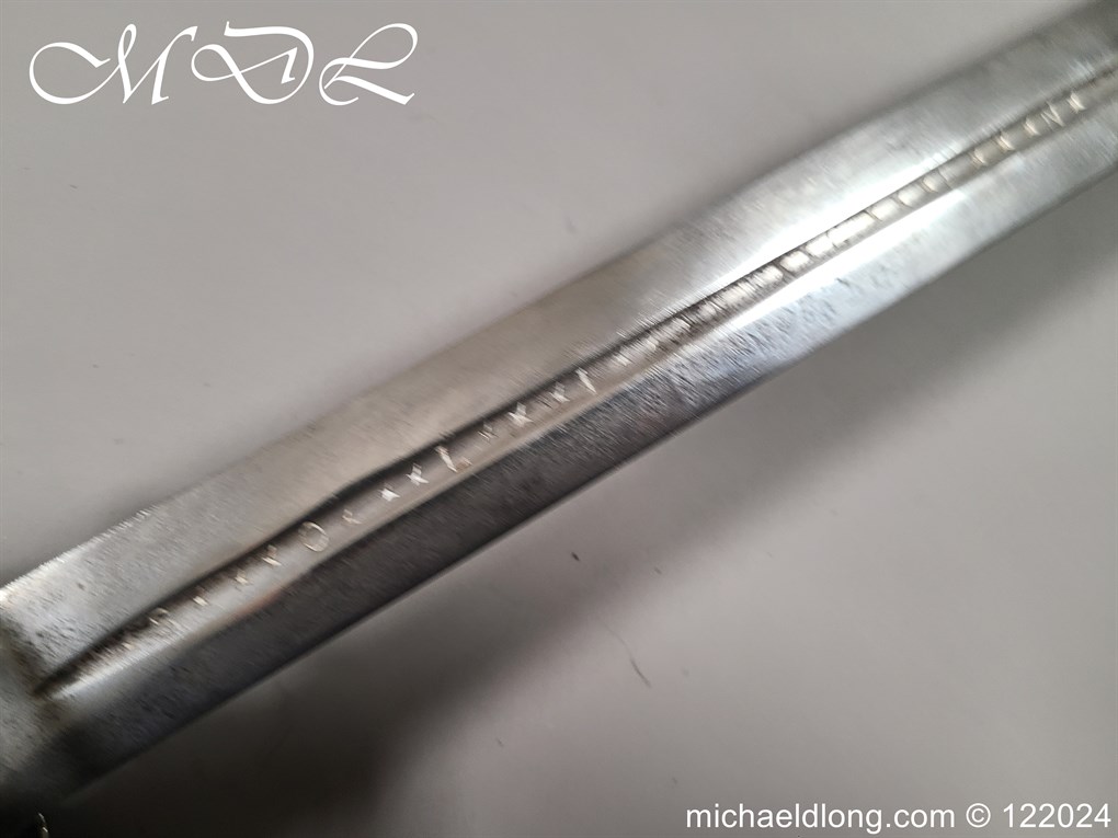 Scottish Basket Hilt Broad Sword c 1740 - Image 4