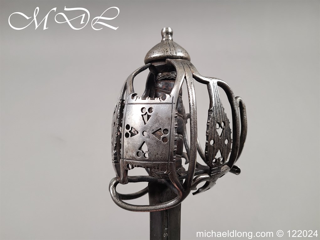 Scottish Basket Hilt Broad Sword c 1740