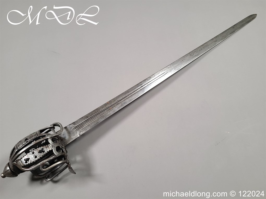 Scottish Infantry Officers Broadsword c 1750 - Image 23