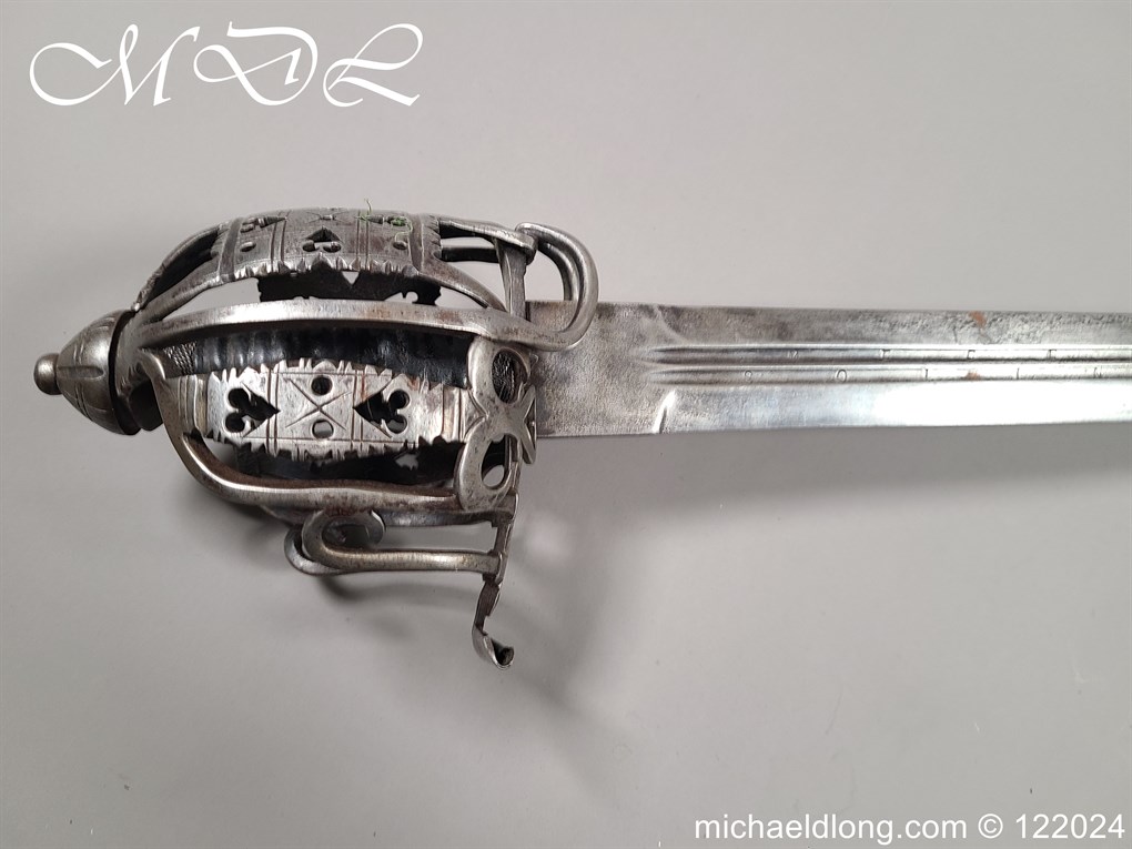 Scottish Infantry Officers Broadsword c 1750 - Image 22