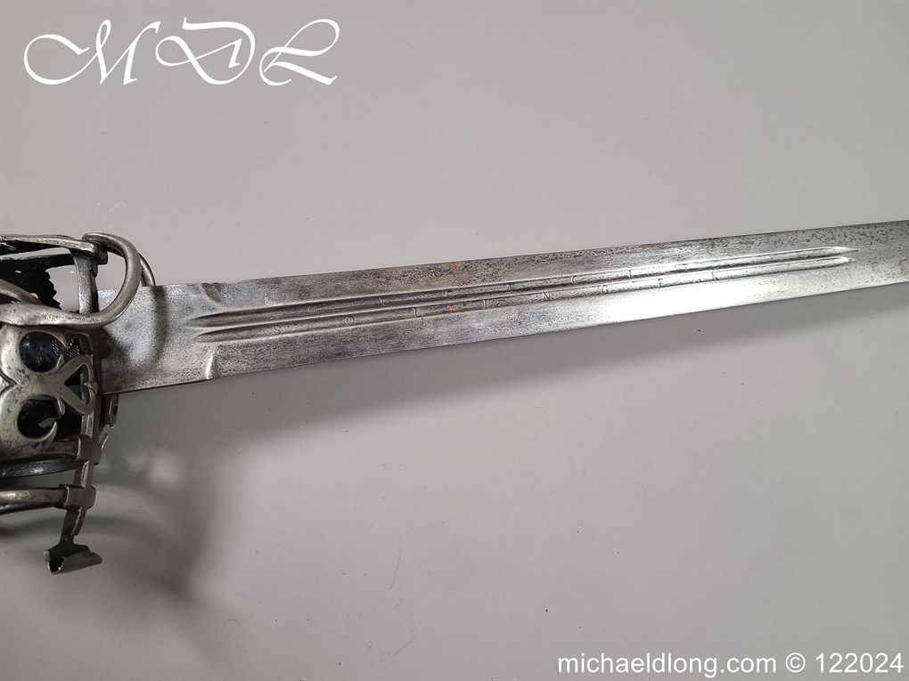 Scottish Infantry Officers Broadsword c 1750 - Image 21