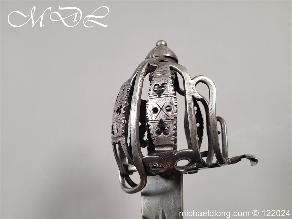 Scottish Infantry Officers Broadsword c 1750 - Image 13