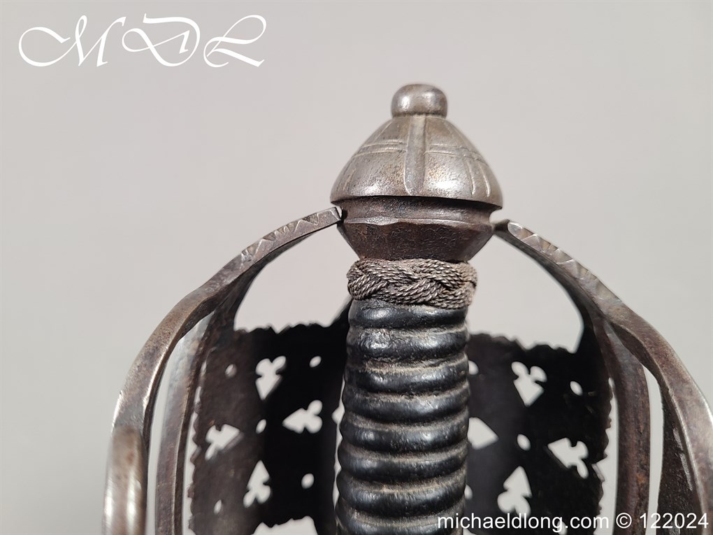 Scottish Infantry Officers Broadsword c 1750 - Image 11