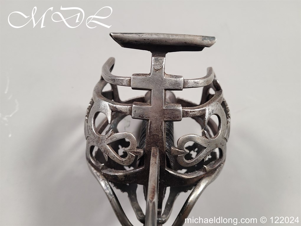 Scottish Infantry Officers Broadsword c 1750 - Image 9