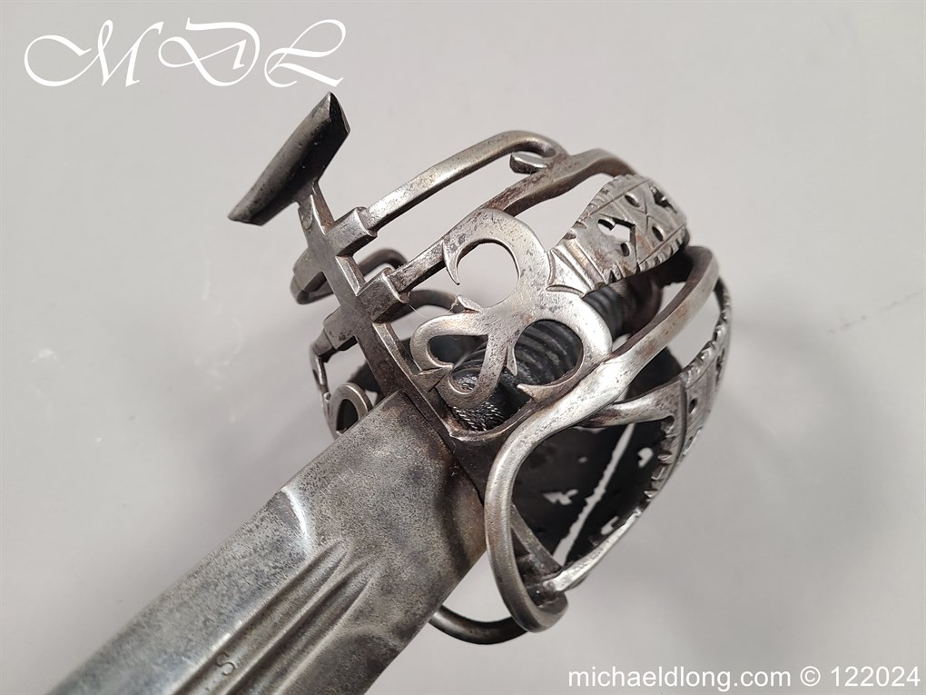 Scottish Infantry Officers Broadsword c 1750 - Image 8