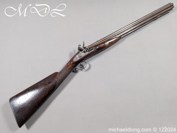 Flintlock Seven Barrelled Goose Rifle by Henry Nock