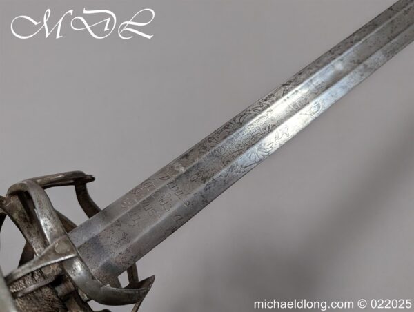 Venetian Broadsword Schiavona c 1720 - Image 25
