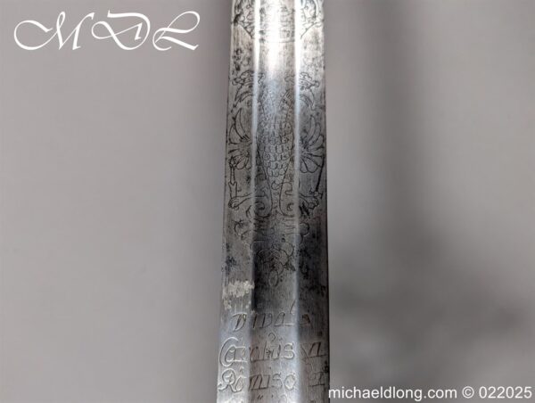 Venetian Broadsword Schiavona c 1720 - Image 23