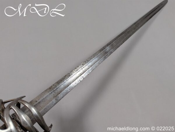 Venetian Broadsword Schiavona c 1720 - Image 21