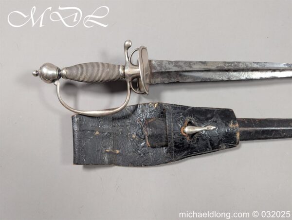 English Silver Hilt Court Sword Hallmark 1786 - Image 2