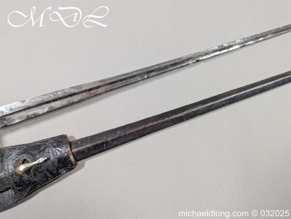English Silver Hilt Court Sword Hallmark 1786 - Image 31