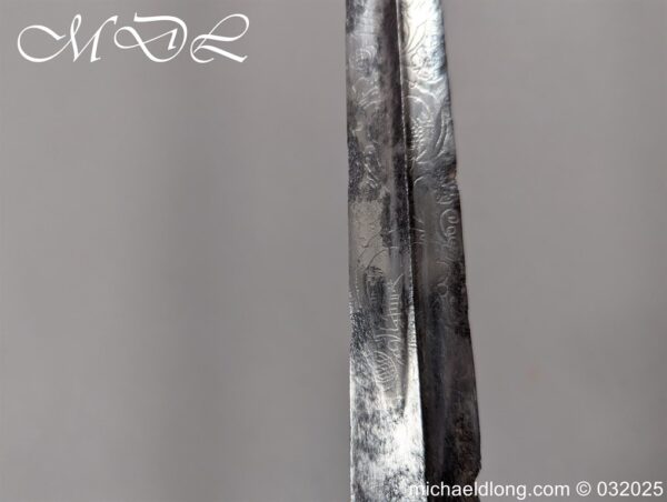 English Silver Hilt Court Sword Hallmark 1786 - Image 20
