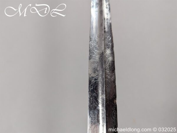 English Silver Hilt Court Sword Hallmark 1786 - Image 19