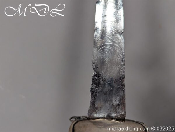 English Silver Hilt Court Sword Hallmark 1786 - Image 16