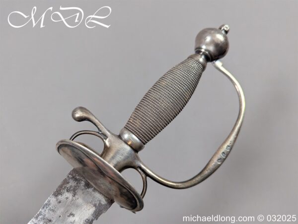 English Silver Hilt Court Sword Hallmark 1786 - Image 9