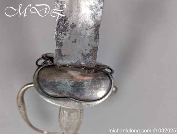 English Silver Hilt Court Sword Hallmark 1786 - Image 8