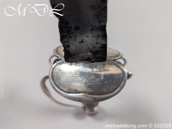English Silver Hilt Court Sword Hallmark 1786 - Image 7