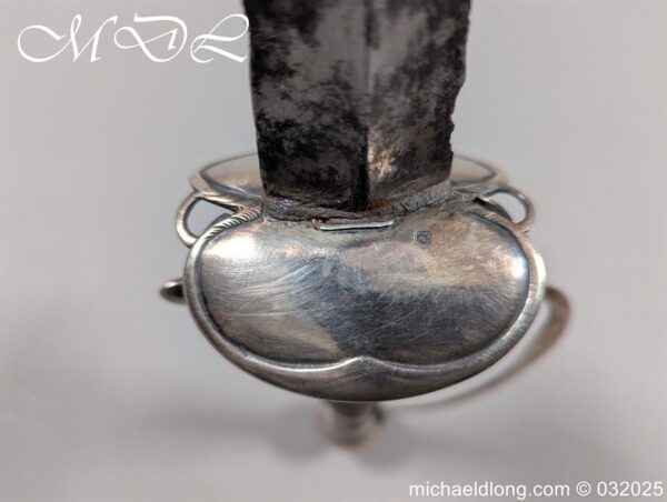 English Silver Hilt Court Sword Hallmark 1786 - Image 6