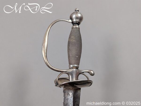 English Silver Hilt Court Sword Hallmark 1786 - Image 4