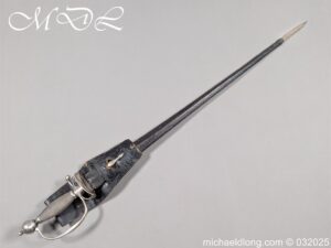 English Silver Hilt Court Sword Hallmark 1786