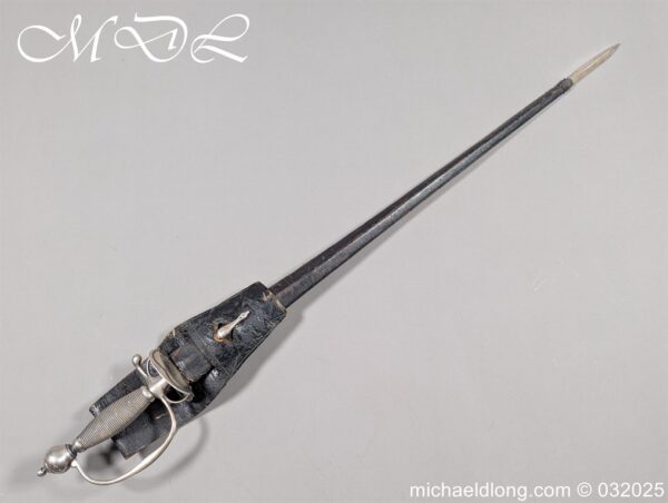 English Silver Hilt Court Sword Hallmark 1786