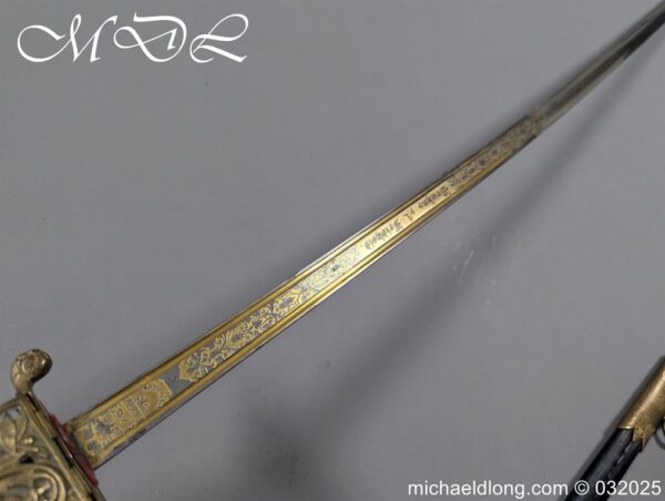 German Imperial Naval Presentation Officer’s Sword - Image 24