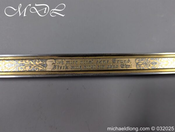 German Imperial Naval Presentation Officer’s Sword - Image 14