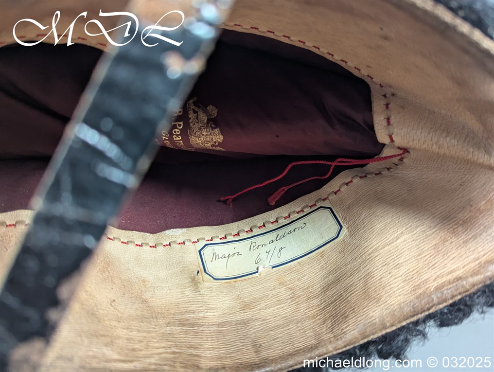 Victorian Officer’s Astrakhan Cap 7th Royal Scots - Image 4