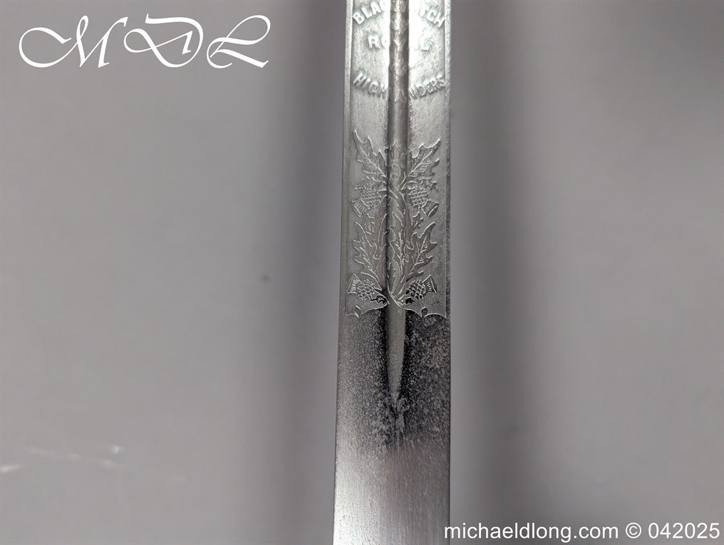 Black Watch WW1 Field Officers Sword by Wilkinson - Image 19